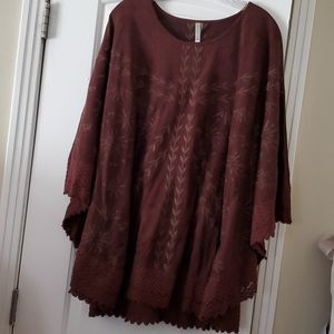 Chocolate suede top